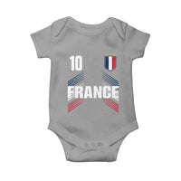 France Soccer Sports Graphic Number 10 Jersey Style Baby Onesie Proud French Football Fans Game Day Pride