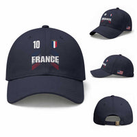 France Soccer Sports Graphic Number 10 Jersey Style Baseball Cap Proud French Football Fans Game Day Pride