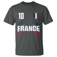 France Soccer Sports Graphic Number 10 Jersey Style T Shirt Proud French Football Fans Game Day Pride