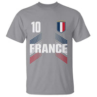France Soccer Sports Graphic Number 10 Jersey Style T Shirt Proud French Football Fans Game Day Pride