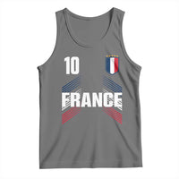 France Soccer Sports Graphic Number 10 Jersey Style Tank Top Proud French Football Fans Game Day Pride