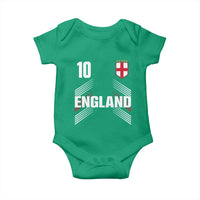 England Soccer Sports Graphic Number 10 Jersey Style Baby Onesie Proud St George Cross Football Fans Game Day Pride