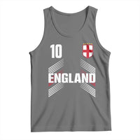 England Soccer Sports Graphic Number 10 Jersey Style Tank Top Proud St George Cross Football Fans Game Day Pride