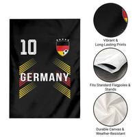 Germany Soccer Sports Graphic Number 10 Jersey Style Garden Flag Proud German Football Fans Game Day Pride