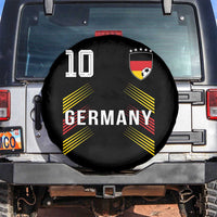 Germany Soccer Sports Graphic Number 10 Jersey Style Spare Tire Cover Proud German Football Fans Game Day Pride