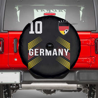Germany Soccer Sports Graphic Number 10 Jersey Style Spare Tire Cover Proud German Football Fans Game Day Pride