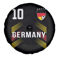 Germany Soccer Sports Graphic Number 10 Jersey Style Spare Tire Cover Proud German Football Fans Game Day Pride