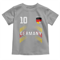 Germany Soccer Sports Graphic Number 10 Jersey Style Toddler T Shirt Proud German Football Fans Game Day Pride