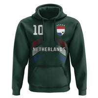 Netherlands Soccer Sports Graphic Number 10 Jersey Style Hoodie Proud Nederlands Holland Football Fans Game Day Pride