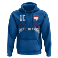 Netherlands Soccer Sports Graphic Number 10 Jersey Style Hoodie Proud Nederlands Holland Football Fans Game Day Pride