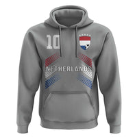 Netherlands Soccer Sports Graphic Number 10 Jersey Style Hoodie Proud Nederlands Holland Football Fans Game Day Pride