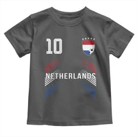 Netherlands Soccer Sports Graphic Number 10 Jersey Style Toddler T Shirt Proud Nederlands Holland Football Fans Game Day Pride