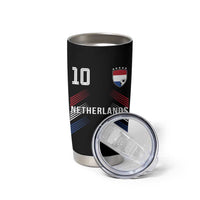 Netherlands Soccer Sports Graphic Number 10 Jersey Style Tumbler Cup Proud Nederlands Holland Football Fans Game Day Pride
