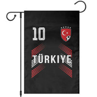Proud Turkiye Soccer Fans Number 10 Jersey Style Garden Flag Patriotic Turkish Football Turkey Sports Lover