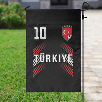 Proud Turkiye Soccer Fans Number 10 Jersey Style Garden Flag Patriotic Turkish Football Turkey Sports Lover