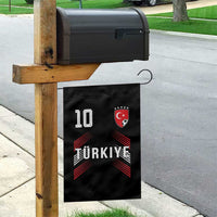 Proud Turkiye Soccer Fans Number 10 Jersey Style Garden Flag Patriotic Turkish Football Turkey Sports Lover