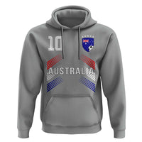 Australia Soccer Sports Graphic Number 10 Jersey Style Hoodie Proud Australian Football Fans Game Day Pride