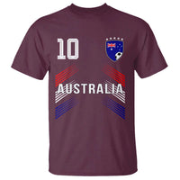Australia Soccer Sports Graphic Number 10 Jersey Style T Shirt Proud Australian Football Fans Game Day Pride