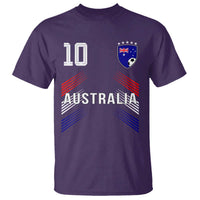 Australia Soccer Sports Graphic Number 10 Jersey Style T Shirt Proud Australian Football Fans Game Day Pride