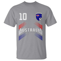 Australia Soccer Sports Graphic Number 10 Jersey Style T Shirt Proud Australian Football Fans Game Day Pride