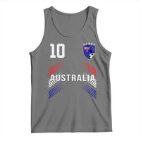 Australia Soccer Sports Graphic Number 10 Jersey Style Tank Top Proud Australian Football Fans Game Day Pride