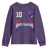 Australia Soccer Sports Graphic Number 10 Jersey Style Youth Sweatshirt Proud Australian Football Fans Game Day Pride