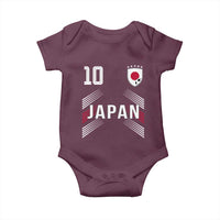 Japan Soccer Sports Graphic Number 10 Jersey Style Baby Onesie Proud Japanese Football Fans Game Day Pride