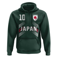 Japan Soccer Sports Graphic Number 10 Jersey Style Hoodie Proud Japanese Football Fans Game Day Pride