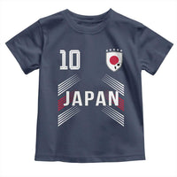 Japan Soccer Sports Graphic Number 10 Jersey Style Toddler T Shirt Proud Japanese Football Fans Game Day Pride