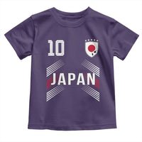 Japan Soccer Sports Graphic Number 10 Jersey Style Toddler T Shirt Proud Japanese Football Fans Game Day Pride