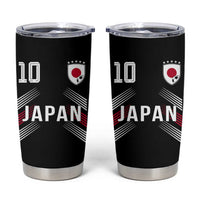 Japan Soccer Sports Graphic Number 10 Jersey Style Tumbler Cup Proud Japanese Football Fans Game Day Pride