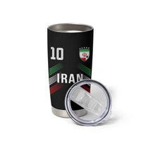 Iran Soccer Sports Graphic Number 10 Jersey Style Tumbler Cup Proud Iranian Football Fans Game Day Pride