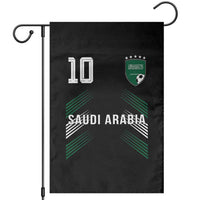 Saudi Arabia Soccer Sports Graphic Number 10 Jersey Style Garden Flag Proud Saudi Football Fans Game Day Pride