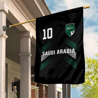 Saudi Arabia Soccer Sports Graphic Number 10 Jersey Style Garden Flag Proud Saudi Football Fans Game Day Pride