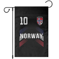 Norway Soccer Sports Graphic Number 10 Jersey Style Garden Flag Proud Norwegian Football Fans Game Day Pride