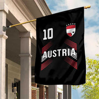 Austria Soccer Sports Graphic Number 10 Jersey Style Garden Flag Proud Austrian Football Fans Game Day Pride