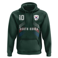 South Korea Soccer Sports Graphic Number 10 Jersey Style Hoodie Proud Korean Football Fans Game Day Pride