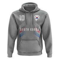 South Korea Soccer Sports Graphic Number 10 Jersey Style Hoodie Proud Korean Football Fans Game Day Pride