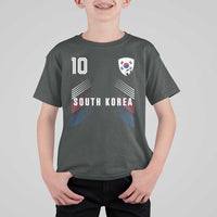 South Korea Soccer Sports Graphic Number 10 Jersey Style T Shirt For Kid Proud Korean Football Fans Game Day Pride