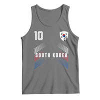 South Korea Soccer Sports Graphic Number 10 Jersey Style Tank Top Proud Korean Football Fans Game Day Pride