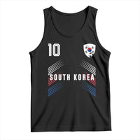 South Korea Soccer Sports Graphic Number 10 Jersey Style Tank Top Proud Korean Football Fans Game Day Pride