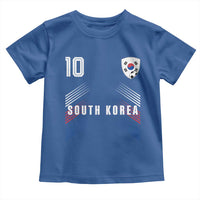 South Korea Soccer Sports Graphic Number 10 Jersey Style Toddler T Shirt Proud Korean Football Fans Game Day Pride
