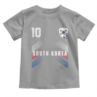 South Korea Soccer Sports Graphic Number 10 Jersey Style Toddler T Shirt Proud Korean Football Fans Game Day Pride
