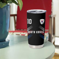 South Korea Soccer Sports Graphic Number 10 Jersey Style Tumbler Cup Proud Korean Football Fans Game Day Pride