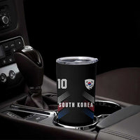 South Korea Soccer Sports Graphic Number 10 Jersey Style Tumbler Cup Proud Korean Football Fans Game Day Pride