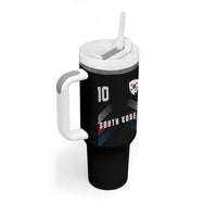 South Korea Soccer Sports Graphic Number 10 Jersey Style Tumbler With Handle Proud Korean Football Fans Game Day Pride