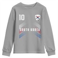 South Korea Soccer Sports Graphic Number 10 Jersey Style Youth Sweatshirt Proud Korean Football Fans Game Day Pride