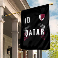 Qatar Soccer Sports Graphic Number 10 Jersey Style Garden Flag Proud Qatari Football Fans Game Day Pride