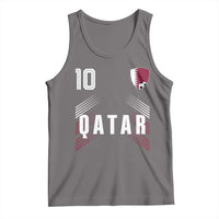 Qatar Soccer Sports Graphic Number 10 Jersey Style Tank Top Proud Qatari Football Fans Game Day Pride