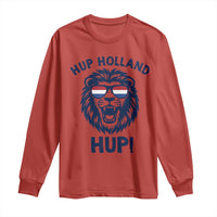 Hup Holland Hup Lion Netherlands Flag Long Sleeve Shirt Nederlands Dutch Pride Soccer Fans
